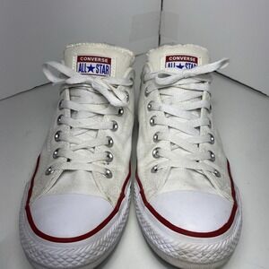 Converse All Star Sneakers Womens Sz 11 White Canvas Low Top Preppy Unisex Shoes